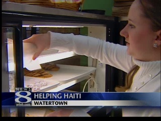 A lot of local folks are rolling up their sleeves and helping out the people of Haiti.