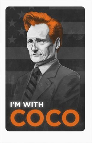 Conans support was centered around Team Conan, which used the internet, specifically social networking sites, to push posters touting Im with Coco and a headshot of Conan among others.