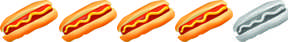 In honor of their famous hotdog, we are rating Frankies with 4 out of 5 hotdogs. Hot dog! (Pun intended...)