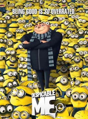 The poster for Steve Carells hit movie, Despicable Me.