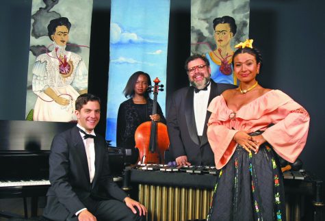 The Core Ensemble is made up of three musicians: Wendy Law on the cello, Hugh Hinton on piano, and Michael Parola on percussion. The is also actress Rosanne Alamanzar. 