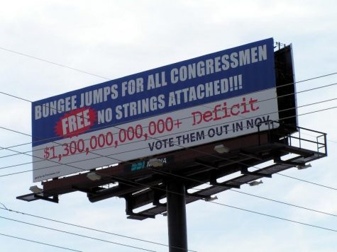 Political Billboard that represents how negative the campaigning has become.