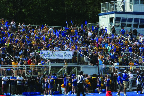 The stands were packed at the first UNH football game of the semester on Saturday September 3, 2011.