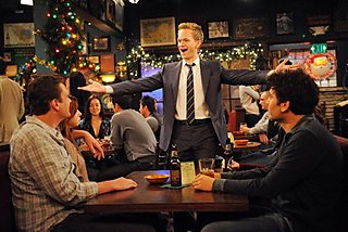 In this undated publicity image released by CBS, from left, Jason Segel, Alyson Hannigan, Neil Patrick Harris, and Josh Radnor are shown in a scene from How I Met Your Mother. (AP Photo/CBS, Ron P. Jaffe)