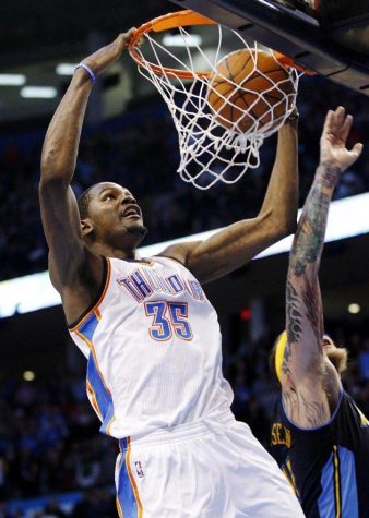 Durant scored a career-best 51 points for the top performance in the NBA this season, Russell Westbrook added 40 and Serge Ibaka had his first career triple-double as the Oklahoma City Thunder beat the Denver Nuggets 124-118 in overtime Sunday night.