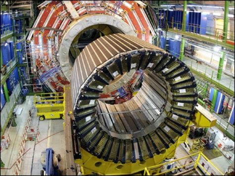 This 2007 file photo shows the magnet core of the world’s largest superconducting solenoid magnet at  CERN’s Large Hadron Collider (LHC) particle accelerator. AP/Mark Trezzini