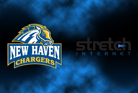Stretch Internet and University of New Haven partnership logo.