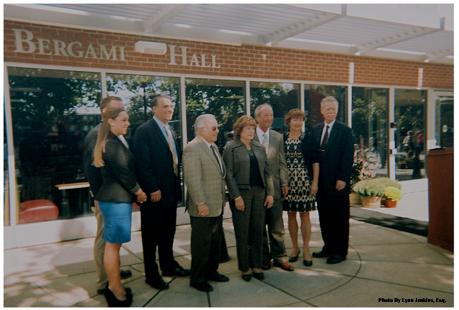 New Hall student residence was renamed Bergami Hall in honor of Samuel S. Bergami, Jr., and his wife, Lois Stapleton Bergami.