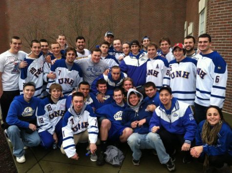 UNH Ice Hockey Team and the men’s Lacrosse Team headed to Newtown to play games and talk with the children from Sandy Hook Elementary.