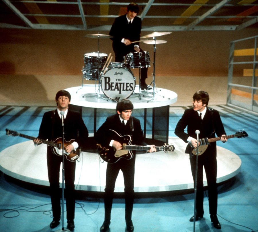 The Beatles, pictured above on the Ed Sullivan Show in 1964, are still as relevant today as they were back then (AP photo)