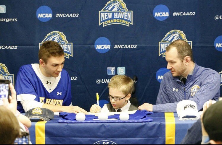 Isaiah Lamb, 5, Becomes Youngest Member of the UNH Mens Lacrosse Team