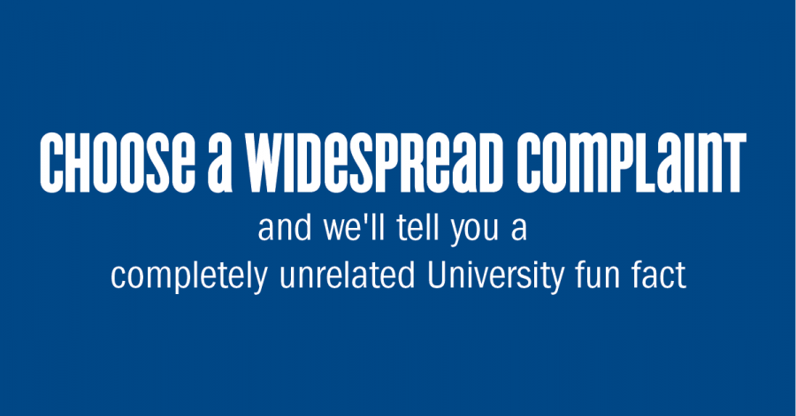 QUIZ: Choose a Widespread University Complaint and Well Tell You a Completely Unrelated Fun Fact