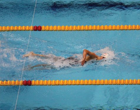 Katie Ledecky swims at the London 2012 Aquatics Centre 1. 
