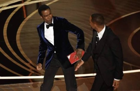 Will Smith slaps Chris Rock at the Academy Awards, March 27, 2022, Los Angeles.