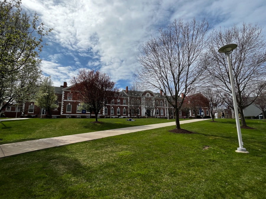 Photo of Maxcy Hall, University of New Haven, West Haven, CT, April 24 2022