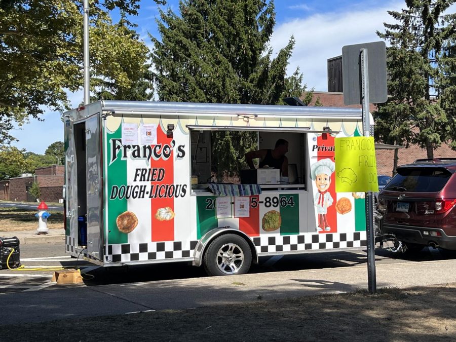 Francos Fried Dough-Licious food truck at WestFest, West Haven, Sept. 3, 2022