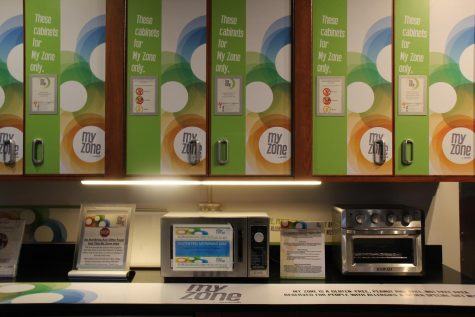The MyZone allergy free cabinets in the Bartels dining hall. West Haven, Sept. 15, 2022