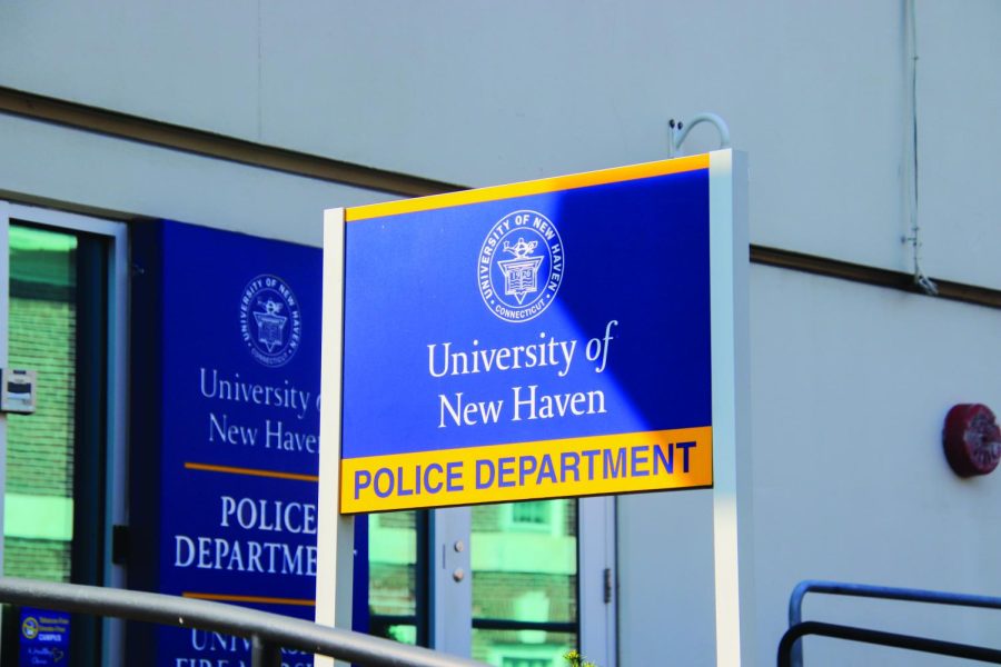 The+University+Police+Department+sign%2C+West+Haven%2C+Sept.+18%2C+2022.