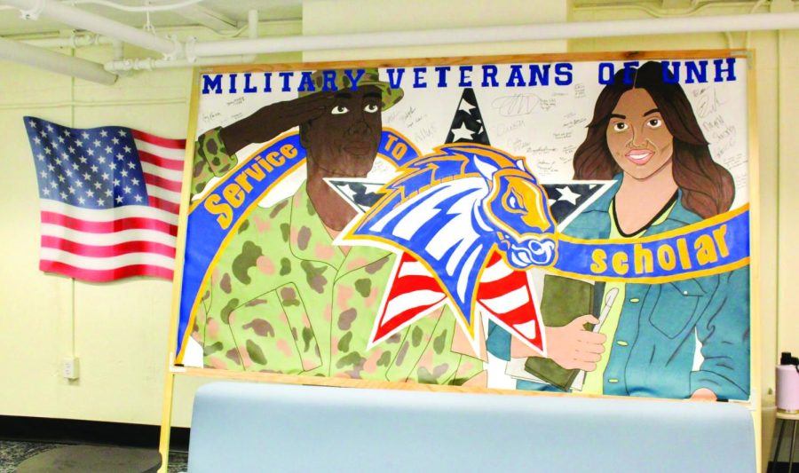 The mural inside of the Veteran Success Center in Sheffield Hall, West Haven, Sept. 8, 2022.