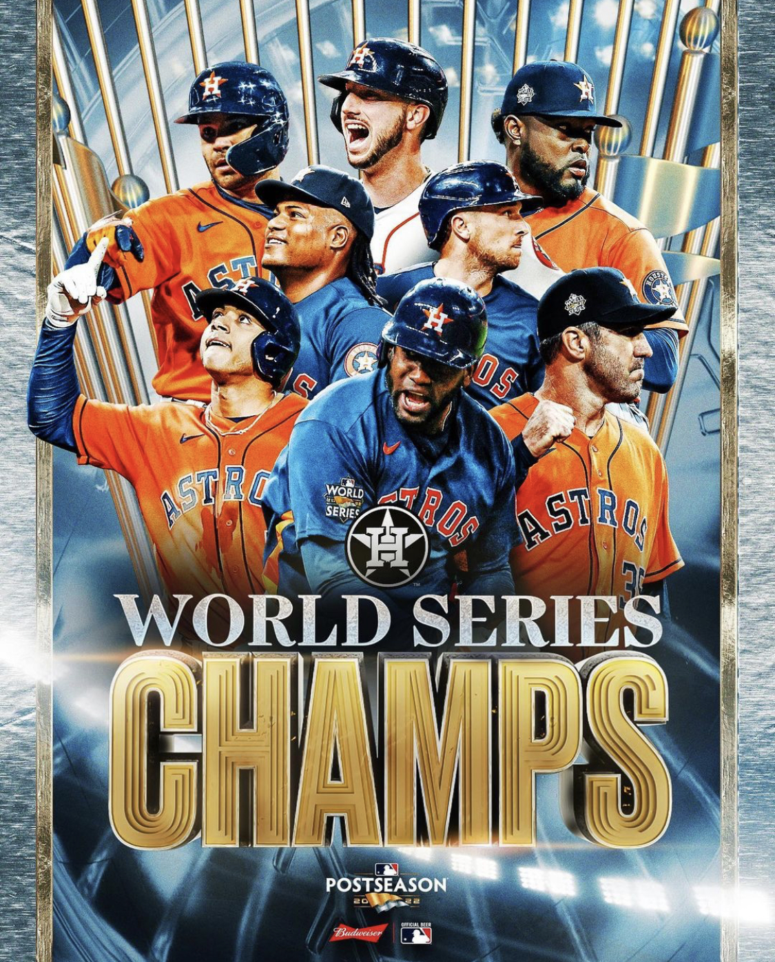 Baseball Team Houston Astros World Series Champions 2022 Cheer T