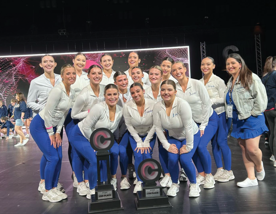 The dance team after awards at the College Classic National Championship, April 9, 2023.