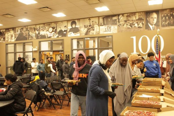 Attendees of the Ramadan banquet hosted by MSA in the Alumni Lounge, West Haven, March 22, 2024.