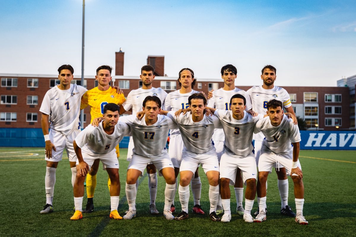 The starting lineup for the New Haven Chargers, West Haven, Sept. 11, 2024.