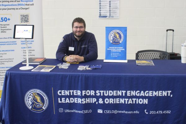 Chris Cheslog tabling for CSELO at Student Support Day