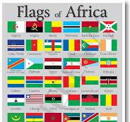 Flags of Africa graphic