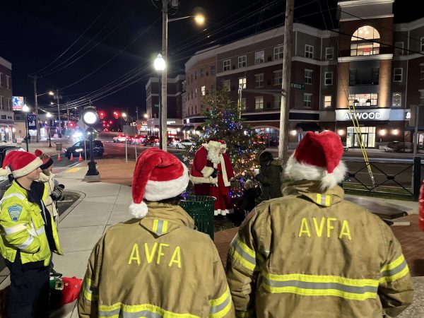 Allingtown Volunteer Fire Association at tree lighting on Allingtown Green