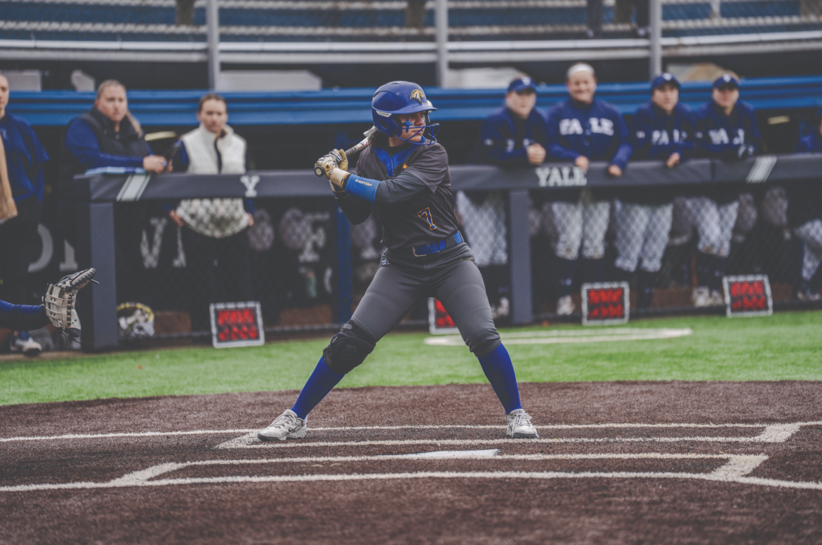Bella Chenet up to bat.
